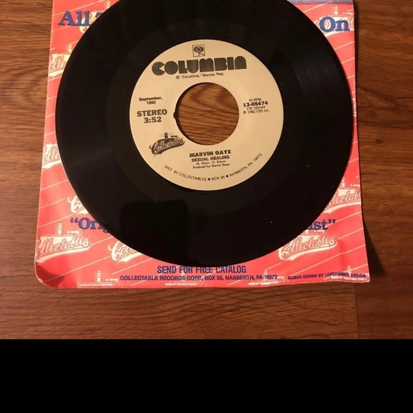 Columbia Other - Marvin Gaye-Sexual Healing 45 Vinyl